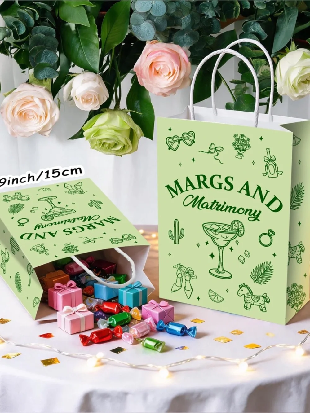 Margs and Matrimony Goodie Bags with Handles